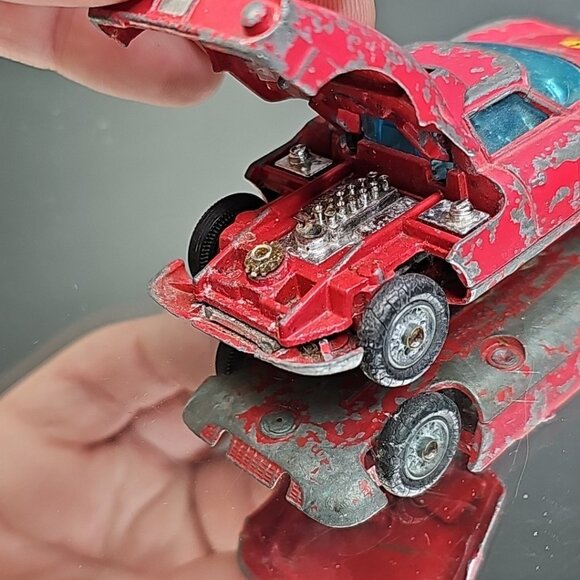 Corgi Toys #314 FERRARI BERLINETTA 250 LE MANS Red Diecast - Picture 4 of 10